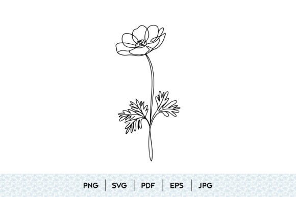 Buttercup Wildflower SVG Design: A Fresh Visual Asset for Branding and Marketing