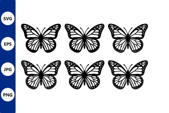 Butterfly Silhouettes Vector Set – Clean Graphics for Illustrations & Digital Products