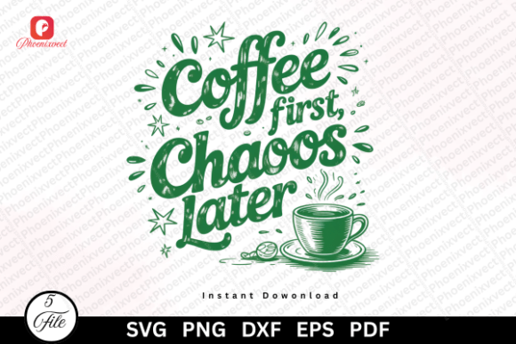 Funny Coffee Lover Coffee Quote SVG for Blog Graphics & Editorial Illustrations