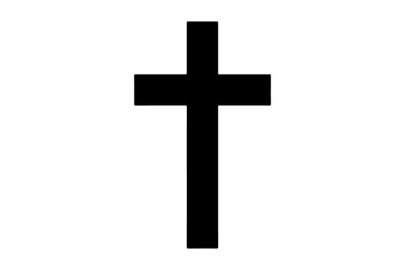 Minimalist Black Cross Symbol on White B: Clean Graphics for Modern Blog Design