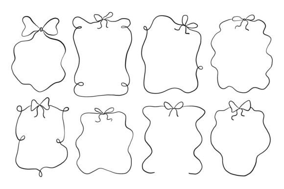 Ribbon Frame Doodle Vector Set Label Bow – A Practical Review for Digital Sellers
