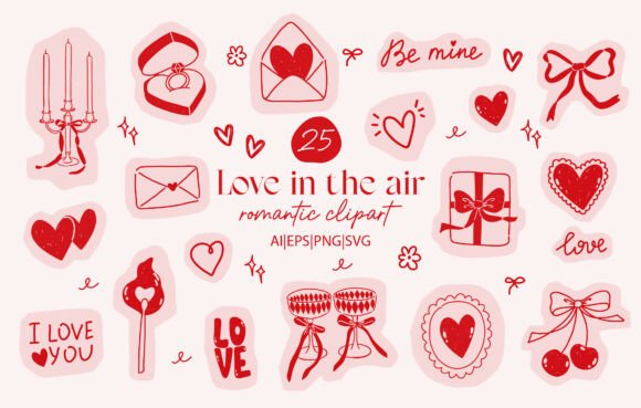 Romantic Clipart Set: A Designer’s Real-World Review for Embroidery Projects
