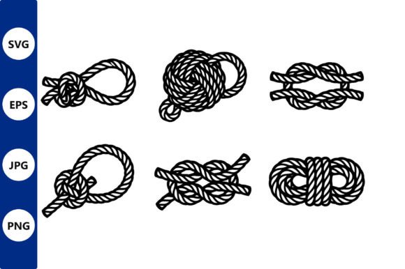 Rope Knot Line Art Bundle for Graphics & Illustration Sellers